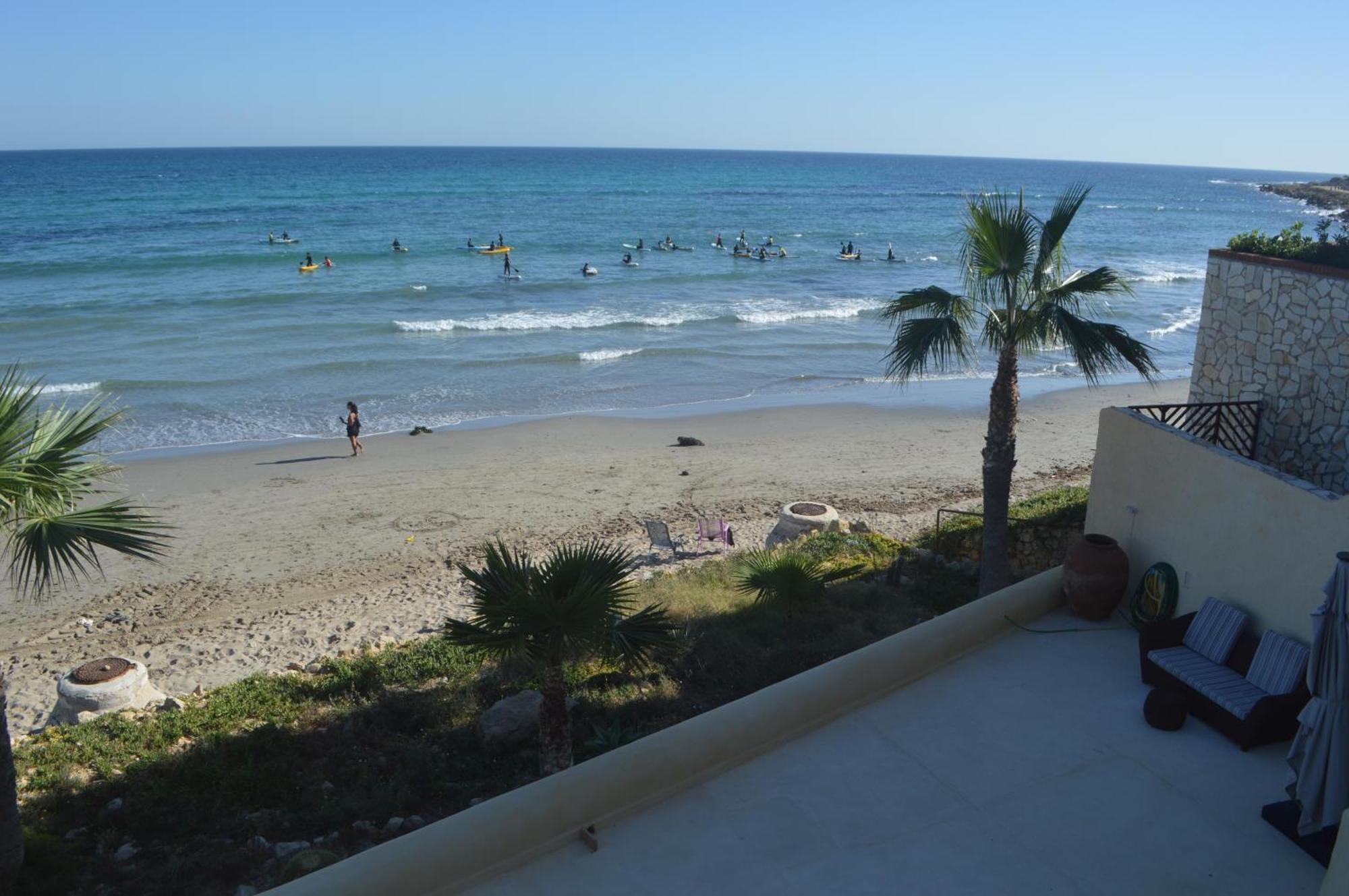Maravilloso Apartamento Amanecer Cabo A Pie De Playa Y Mar En Chalet Roquetes Alicante Esterno foto