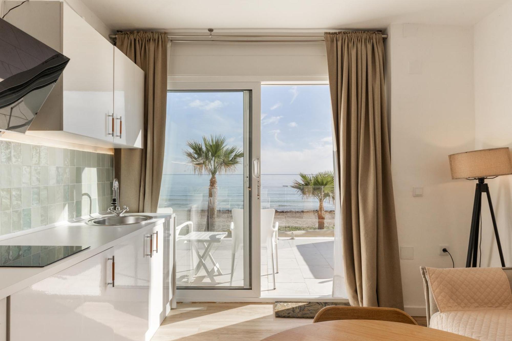Maravilloso Apartamento Amanecer Cabo A Pie De Playa Y Mar En Chalet Roquetes Alicante Esterno foto